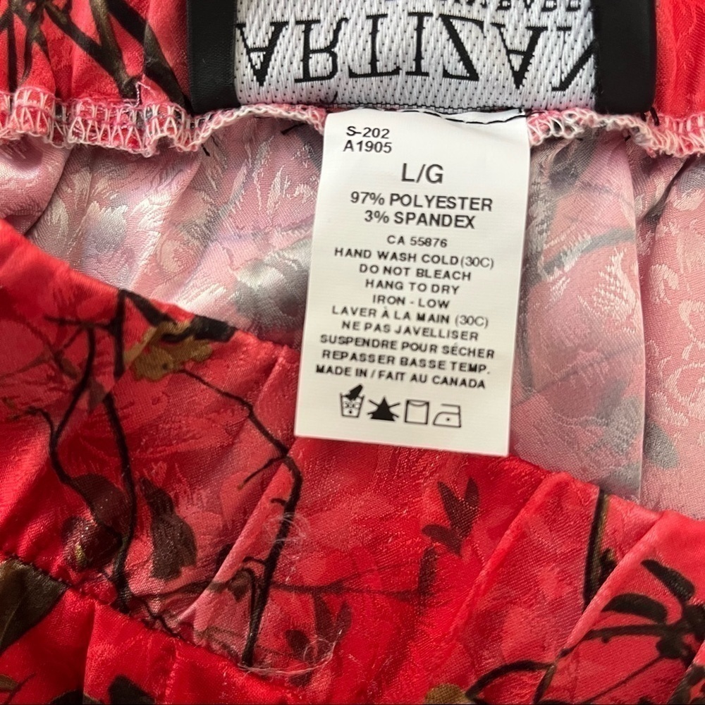 ARTIZAN Robin Barre maxi skirt pleated floral print Summer Made in Canada. Large - Picture 6 of 9